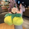 Nuevo Peluche de Durazno para Ganar tu Corazón, Llavero de Caqui, Colgante para Mochila de Mujer, Accesorio Pequeño, Llavero