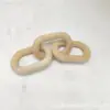 Madera de Paulownia hebilla de tres anillos cadena decorativa de madera artesanías de madera cadena de madera nudo de tres anillos cadena decorativa de madera de pino