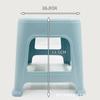 Taburete Cuadrado Manzana Dorada Taburete Doméstico de Plástico Banco Grueso para Adultos Apilable Silla Alta Mesa de Comedor para Sala de Estar