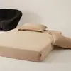 Estilo Minimalista Color Sólido Terciopelo de Nube Terciopelo de Leche Artículo Único Tipo Sábana Bajera Protector de Colchón Cubierta de Cama Que No Se Mueve