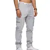 Calça de Trabalho Casual Esportiva Tapered Hip-Hop Masculina Tática de Estilo Europeu e Americano da Amazon, Solta, com Múltiplos Bolsos, Retrô
