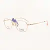Montura de Gafas de Moda para Mujer Cuadrada Titanio Full-Frame Montura de Gafas Casual de Negocios Se Pueden Montar Lentes Graduados 2973