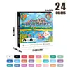 Los Marcadores Acrílicos de Doble Punta Suave y Dura Más Vendidos de Amazon Set de Papelería para Pintura Infantil 120 Colores Marcadores para Graffiti