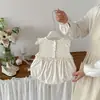 Macacão de Verão Dianxi Novo com Bolinhas para Bebês e Crianças Pequenas, Macacão Sem Mangas para Bebês Meninas, Macacão Triângulo Estiloso de Desenho Animado para Engatinhar