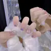 Joyería de Arte de Uñas Pequeña Mariposa Estéreo Transparente de Hielo Estilo Popular de Celebridad de Internet Mini Lazo Aurora Uña Portátil Decoración de Uñas