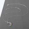 Collar de Pareja Luna Estrella Cadena para Clavícula Femenina Joyería con Colgante de Luna Creciente Simple Venta al por Mayor