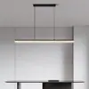 Candelabro de lujo ligero estilo italiano para restaurante de alta gama, luz lineal para mostrador de isla, candelabro de cristal de 6 piezas para mostrador de bar, mesa de comedor, aluminio