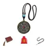 Nuevo Popular Colgante de la Suerte Creativo Collar Redondo Souvenir de Viaje para Hombres y Mujeres Colgante de Estatua de Buda 4cm