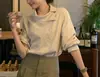 Camisa de Manga Longa para Mulheres, Estilo Novo, Listras Verticais Diagonais, Botões, Design Soltinho, Estilo Comutador de Primavera, Estilo de Nicho