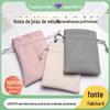 Joias Saco de Armazenamento Cosméticos Portátil Cordão High-end Presente Embalagem Bag Anel Joias Espartilho Saco de Flanela