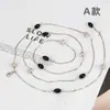 Colgante de Lujo Ligero con Forma de Piedra Cadena Decorativa para Cintura de Vestido Cadena de Perlas para Pantalones de Mujer Cinturón Metálico de Moda para Mujer