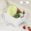 Cesta de Lavado de Cocina Multifuncional para el Hogar Cesta de Almacenamiento de Frutas y Verduras Marco de Limpieza Cubeta de Plástico Cubeta de Lavado Cesta de Escurrir