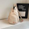 Bolso de tela de gran capacidad para mujer, mochila informal multifuncional de nicho, bolso de pecho de moda combinable, mochila de hombro, 2024