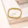 Anel Quadrado Pequeno Mais Vendido na Fronteira, Anel Ultrafino de Aço Inoxidável Moderno e Simples, Anel Geométrico Liso Feminino, Joias de Aço Titânio