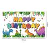 Nova Bandeira Transfronteiriça Dinossauro Animal de Estimação Fofo Poliéster Impresso em 3D Banner Decoração de Festa Infantil Pano de Fundo de Aniversário ao Ar Livre