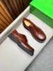 Zapatos Oxford para Hombre BV de Cuero Genuino Europeo y Americano Piel de Vaca Lisa Punta Redonda con Cordones Casuales Formales Versátiles Transfronterizos Talla Grande Zapatos para Hombre