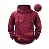 Sudadera con capucha de trabajo europea para hombre de talla europea, top casual liso para hombre, ropa deportiva para hombre