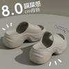 Pantuflas de Suela Gruesa para Mujer 2026 Nuevo Estilo Verano Aumentadoras de Altura Hogar y Exteriores Antideslizantes Sandalias de Playa Eva con una Sensación Suave al Caminar