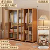 Guarda-Roupa Simples para Quarto de Casa Apartamento Pequeno com Porta Guarda-Roupa à Prova de Poeira Aluguel Robusto e Durável 2023 Popular Pequeno Guarda-Roupa