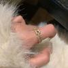 Anillo Letra H para Mujer Diseño Nicho Ins Esmalte Zircón Anillo de Dedo de Alta Gama Anillo de Dedo Abierto Celebridad Cibernética Francesa