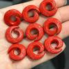 Cinabrio Arena Roja Tiempo de Ejecución Bajo Contenido Accesorios de Bricolaje Collar de Cuerda Tejida a Mano Wen Play Buda Cuentas Accesorios