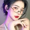 Nuevo Marco de Gafas de Media Montura Inferior Vibrato Popular en Internet Mismo Estilo Media Montura Gafas Decorativas ins Estilo Japonés Marco de Gafas de Segunda Dimensión