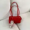 2026 Verano Nuevo Bolso Casual Tipo Almohada para Viajeros Color Sólido Bolso de Hombro y Mano Moda Femenina Nicho Bolso de Axila