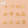 Colgante de Loto Chapado en Oro que Conserva el Color Campana Chapada en Oro Método Antiguo Pulsera Hecha a Mano DIY Colgante de Cuentas Accesorios de Joyería