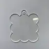 Llavero Acrílico Transparente con Purpurina Disco Guka Plexiglás Hecho a Mano DIY Llavero Guka