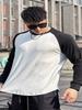 Muscle Fitness Brothers - Jersey deportivo de otoño, doble cara, terciopelo alemán, talla europea, para correr, manga larga