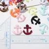 Venta al por mayor del fabricante Accesorios de Satén de Ancla Flecha DIY Hecho a Mano Ropa para Niños Pegatinas de Pudín Accesorios Decorativos Materiales