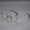 Smk01T Moda Retro Gafas de Miopía para Hombre Titanio Puro Montura Ultraligera Gafas Profesionales Venta al por Mayor