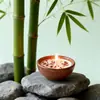Taza de Cerámica Hecha a Mano con Flores Secas, Vela Aromática, Cera de Soja, Fragancia sin Humo, Taza de Cerámica Multicolor, Regalo de Recuerdo, Vela de Emergencia