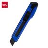 Cuchillo de Utilidad Grande Deli 2001H con Hoja Negra, Bloqueo Manual, Cuchillo para Cortar Papel, Cuchillo para Papel Tapiz, Amarillo y Azul, Venta al por Mayor para Apertura de Paquetes
