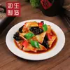 Modelo de Comida, Modelo de Comida, Molde de Comida, Camarones Cocidos, Cerdo Estofado, Utensilios para Estufa Integrada, Platos Falsos
