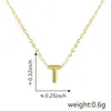 Nuevos accesorios para joyería DIY chapado en oro real de 18K colgante de 26 letras pulsera collar accesorios colgante accesorios al por mayor