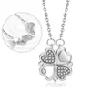 Collar Personalizado de Nuevo Estilo de Acero de Titanio con Diamantes y Diseño de Trébol de Cuatro Hojas, Versátil y Moderno, Popular en Redes Sociales, Cadena para Clavícula