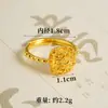 Colar Brilhante Geométrico Ouro Areia Vietnamita Cubo de Açúcar Brincos Anel Design de Nicho Captura de Sonhos de Alta Qualidade Joias de Cobre