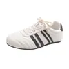 Sapatos Femininos DeXun Aumentadores Internos de Altura Sapatos Brancos Estilo Coreano Sapatos de Lona de Cano Baixo com Cadarço Sapatos Forrest Gump Tecido Moda Estudante Versátil Casual