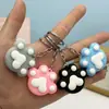 Chaveiro Pingente Garra de Gato de Celebridade da Internet Borracha Macia Pingente de Boneca Estéreo Pequeno Presente para Jardim de Infância Venda por Atacado