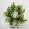 Decoraciones Navideñas, Bayas Artificiales, Decoración del Hogar, Portavelas, Corona, Decoración de Mesa, Anillo de Velas Navideño