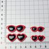 Gafas de amor DIY, gafas redondas grandes, accesorios de resina, horquillas, accesorios para el cabello, material, gafas de sol, muñecas, mascotas, joyas