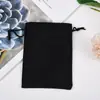 Bolsa de Tecido Composto com Cordão Imitando Linho, Saco de Embalagem Vazio com Cordão, Bolsa com Cordão para Joias, Contas Budistas e Pulseiras