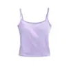 Camisola Dopamine 2026 Verano Nuevo Estilo para Mujer con Copas, Realzando la Forma del Busto, Corte Ajustado, Top Básico Moderno
