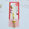 Estilo Chinês Tendência Nacional Gato da Sorte Cerâmico Chaveiro Paz Alegria Bênção Exquisite Pingente de Bolsa Presente Atacado