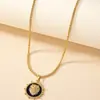 Venta Caliente de Amazon Nueva Moda Vintage Colgante Cabeza de León Collar para Mujer Celebridad de Internet Moda de Nicho Elegante Cadena para Clavícula