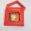 Colgante de Teléfono Dorado Llavero Gato de la Suerte Compañía de Oro Puro 999 Regalos Culturales Creativos Mayoreo