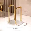Porta-copos de mesa estilo luxo leve, um suporte de armazenamento compatível com copos de papel descartáveis, copos de milk tea e xícaras de chá.