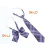En stock de fábrica Corbata de moño a cuadros para niñas Corbata de moño gratis Estilo Universitario Japonés Corbata de Uniforme JK Traje de Corbata de moño