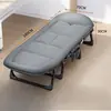 Cama dobrável para cochilo em escritório de veludo cotelê, poltrona reclinável para cochilo, cama simples portátil para acompanhante de hospital para uso doméstico, cama de acampamento